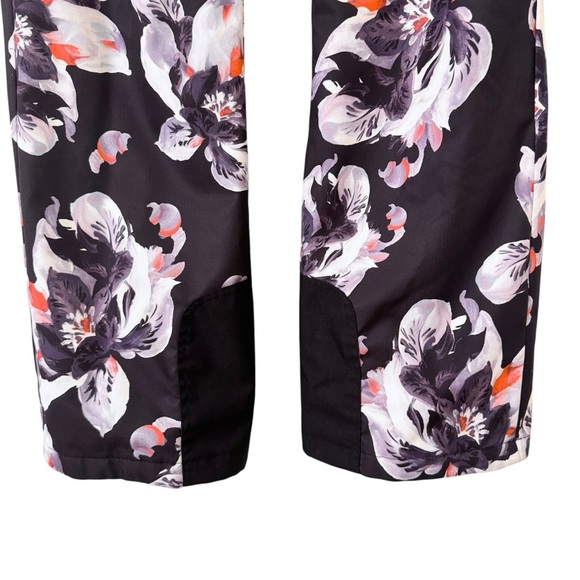 Obermeyer Malta Insulated Snow Ski Snowboard Pants Black Floral Size 12 - Picture 4 of 16